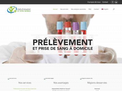 prelevementsoinmobile.com snapshot