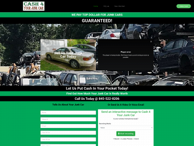 cash4junkcarsnow.com snapshot