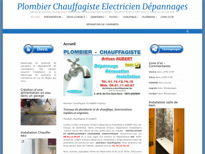 entreprise-plomberie-chauffagiste-aubert.com snapshot