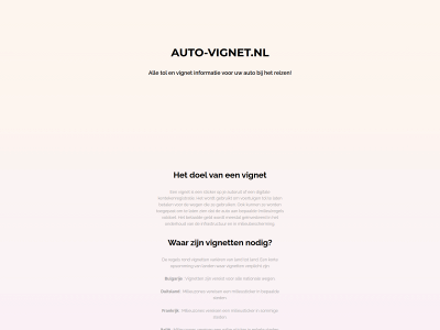 auto-vignet.nl snapshot