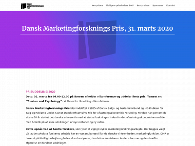marketingforskningspris.dk snapshot