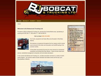 bjbobcatandtrucking.com snapshot