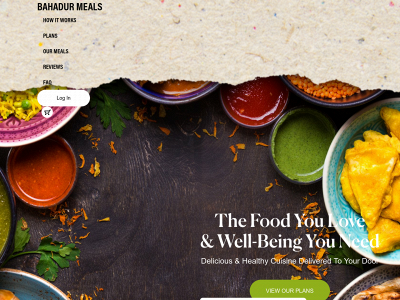 bahadurmeals.com snapshot