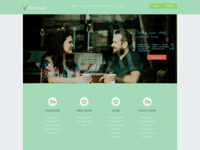 aloeshare.care snapshot