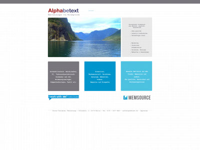 alphabetext.de snapshot