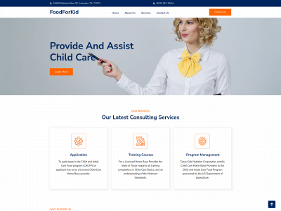 foodforkid.org snapshot