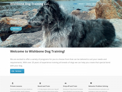 wishbonedogtraining.com snapshot