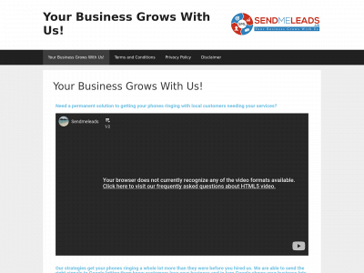 sendmeleads.us snapshot
