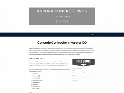 www.auroraconcreteservices.com snapshot