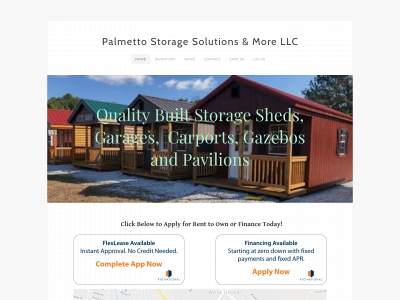 palmettosheds.com snapshot