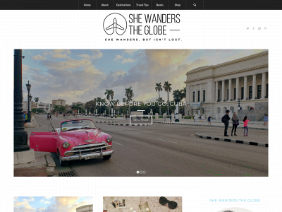 shewanderstheglobe.com snapshot