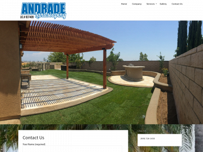 andradelandscapingonline.com snapshot