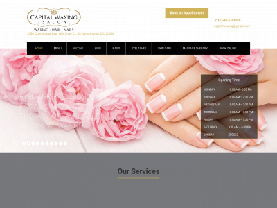 capitalwaxingsalon.com snapshot