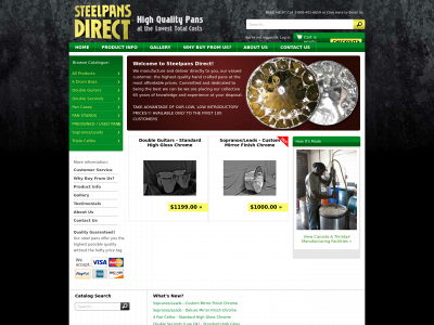 steelpansdirect.com snapshot