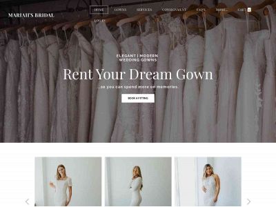 www.mariahsbridal.com snapshot