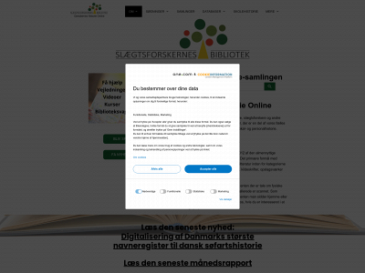 slaegtsbibliotek.dk snapshot