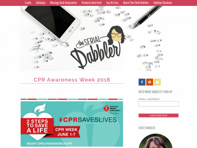 theserialdabbler.com snapshot