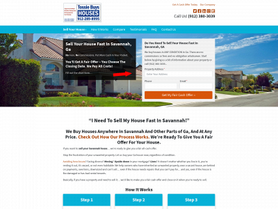 www.tossiebuyshouses.com snapshot