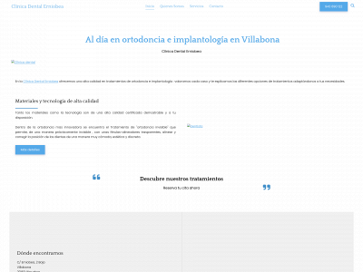 clinicadentalerniobea.es snapshot
