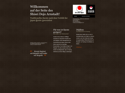 shisei-dojo.de snapshot