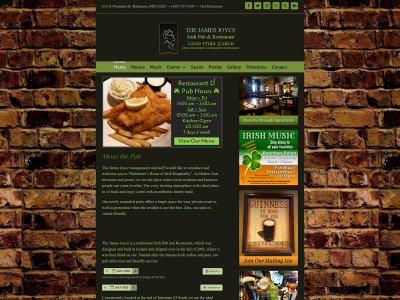 thejamesjoycepub.com snapshot