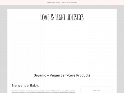 loveandlightholistics.co snapshot