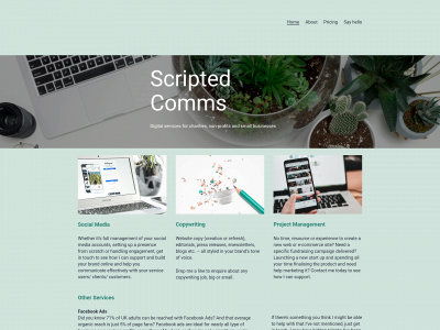 www.scriptedcomms.com snapshot