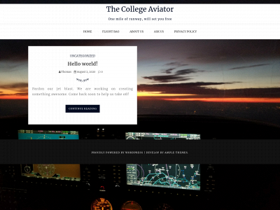 thecollegeaviator.com snapshot