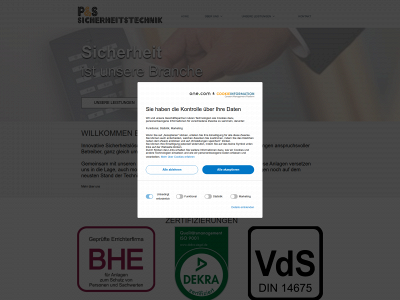 ps-sicherheitstechnik.com snapshot