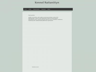 raitaniitynkennel.fi snapshot