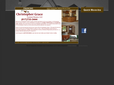 christophergracecustomhomes.com snapshot