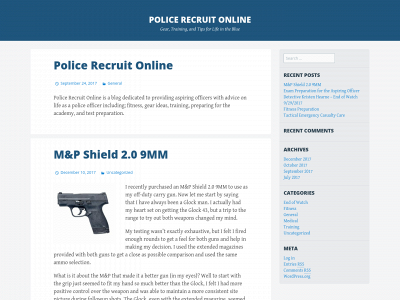 policerecruitonline.com snapshot