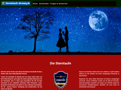 sternentaufe-germany.de snapshot