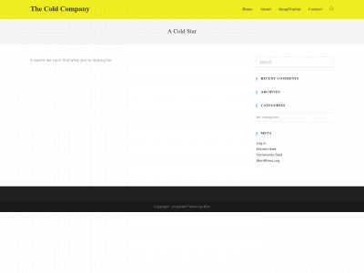 thecoldcompany.com snapshot
