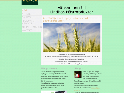 lindhashastprodukter.se snapshot