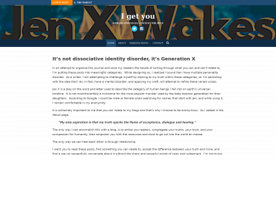 jenxwakes.com snapshot