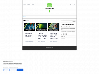 padelconclase.com snapshot