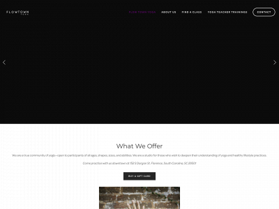 flowtownyoga.com snapshot