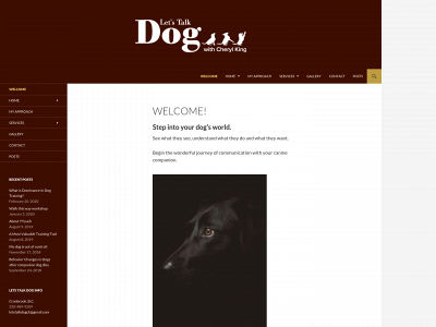 letstalkdog.net snapshot