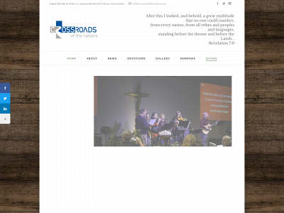 crossroadsofthenations.org snapshot