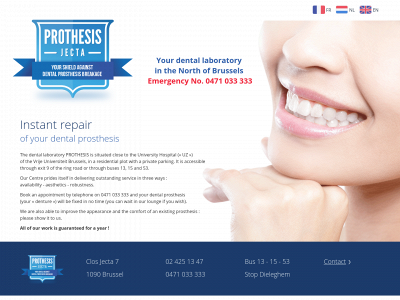 prothesis.be snapshot
