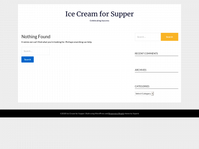 icecreamforsupper.com snapshot