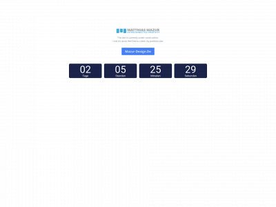 matthiasmazur.de snapshot