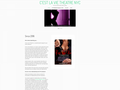 cestlavietheatrenyc.com snapshot