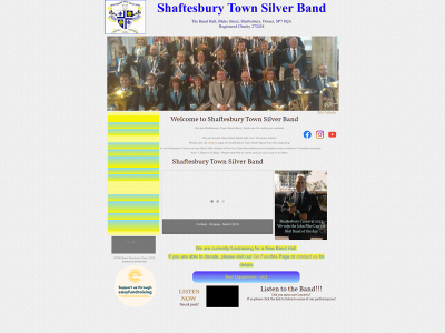 shaftesburytownsilverband.co.uk snapshot