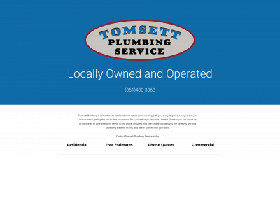 www.tomsettplumbing.com snapshot