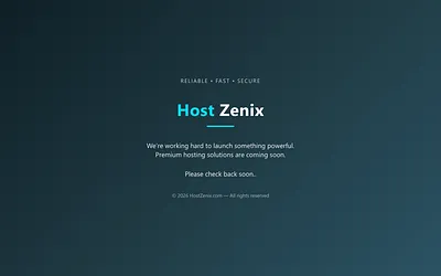 hostzenix.com snapshot