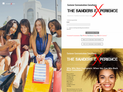 www.thesandersexperience.com snapshot