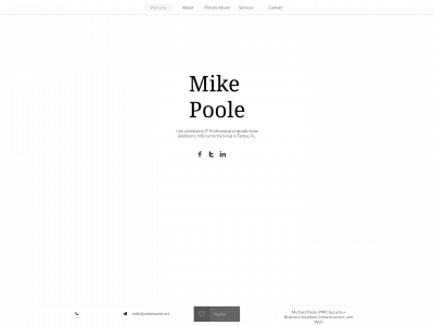 mikepoole.net snapshot