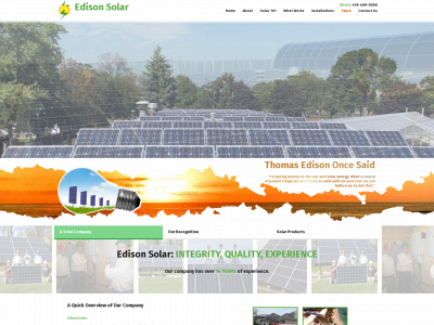 edisonsolar.net snapshot